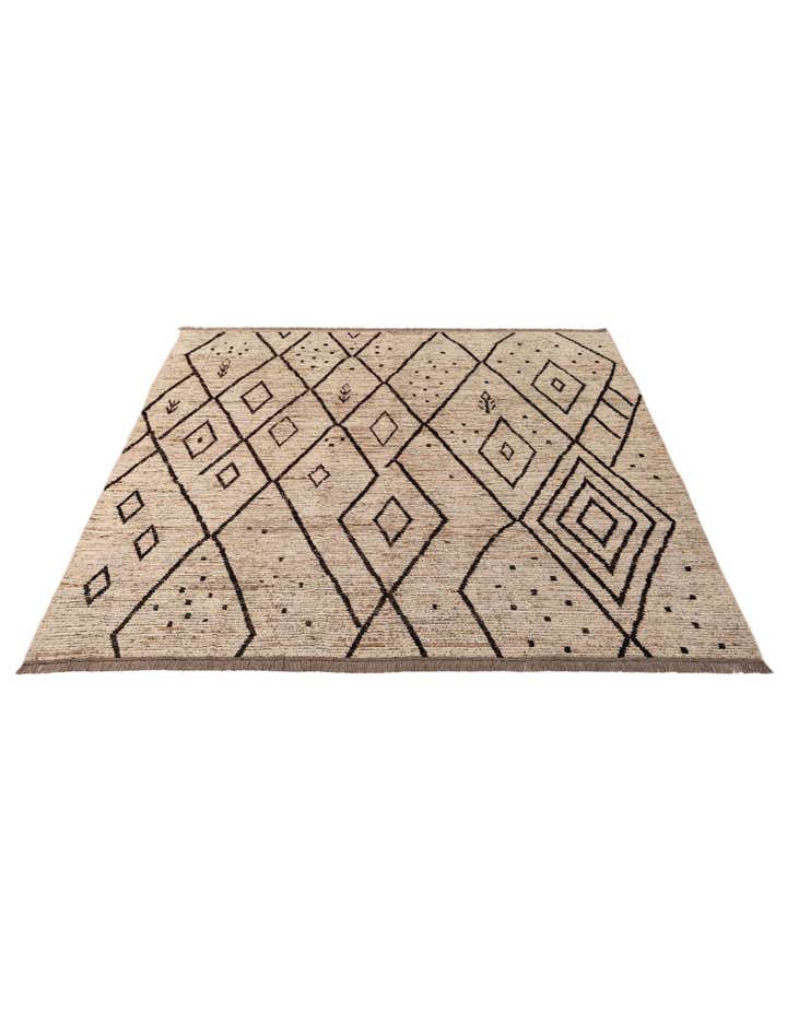 8' 6 x 9' 6 Hand Knotted Moroccan Wool Rug