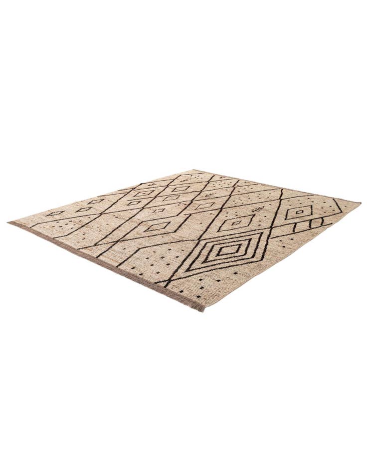 Detail image of 8' 6 x 9' 6 Hand Knotted Moroccan Wool Rug