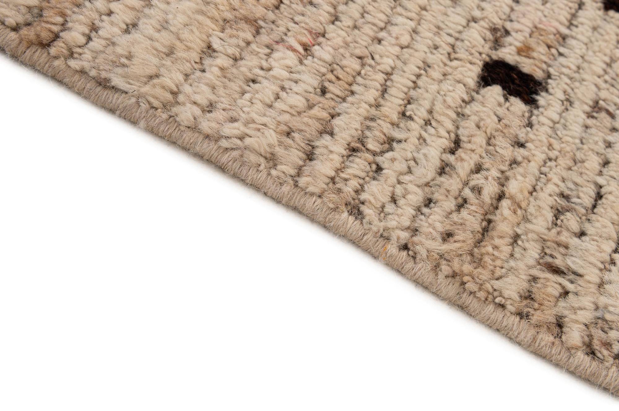 8' 6 x 9' 6 Hand Knotted Moroccan Wool Rug