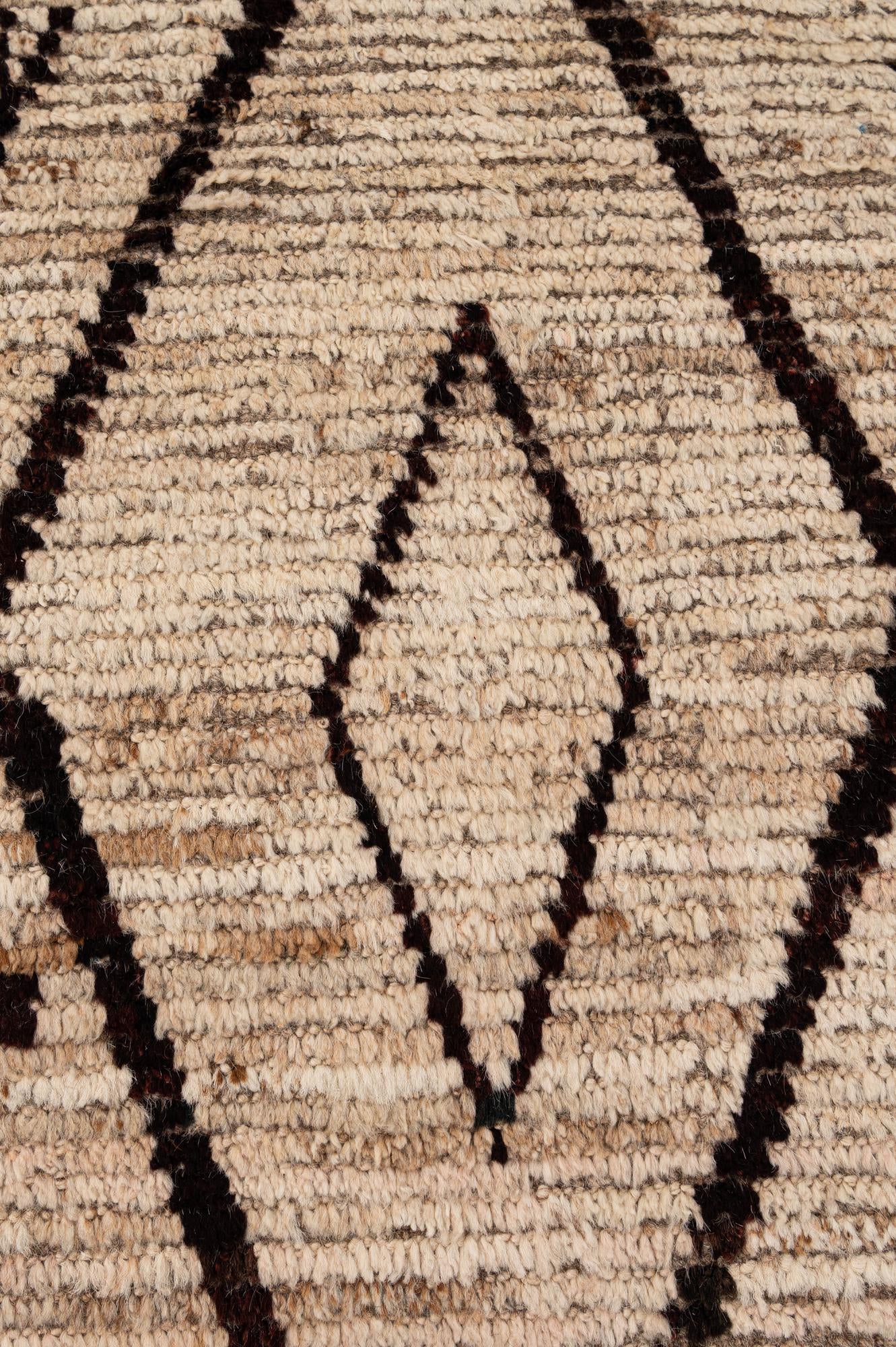 8' 6 x 9' 6 Hand Knotted Moroccan Wool Rug
