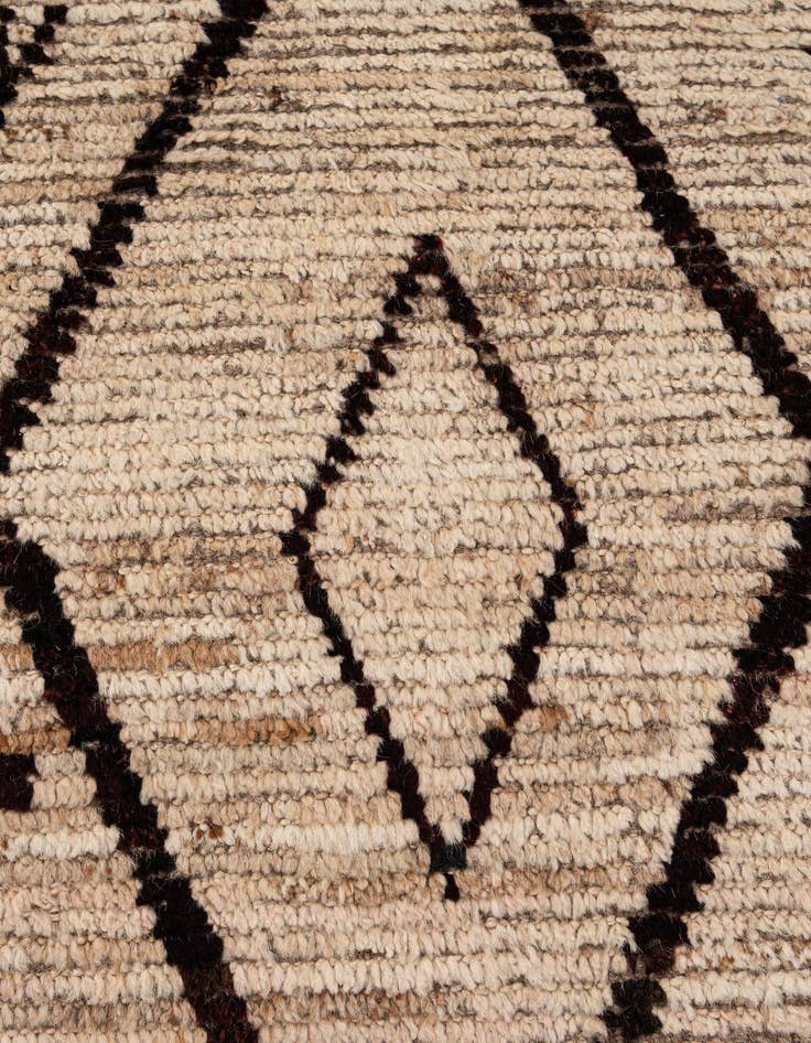 Detail image of 8' 6 x 9' 6  Hand Knotted Moroccan Wool Rug