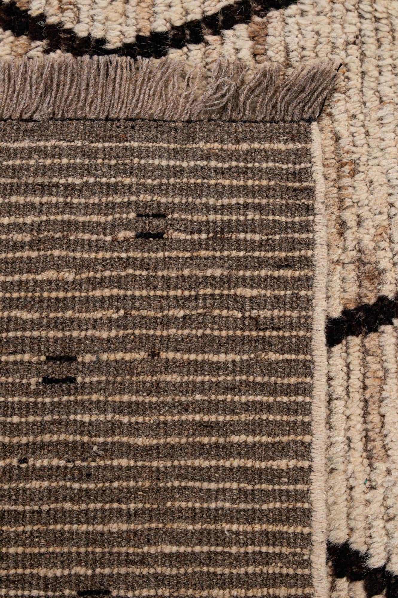 8' 6 x 9' 6 Hand Knotted Moroccan Wool Rug