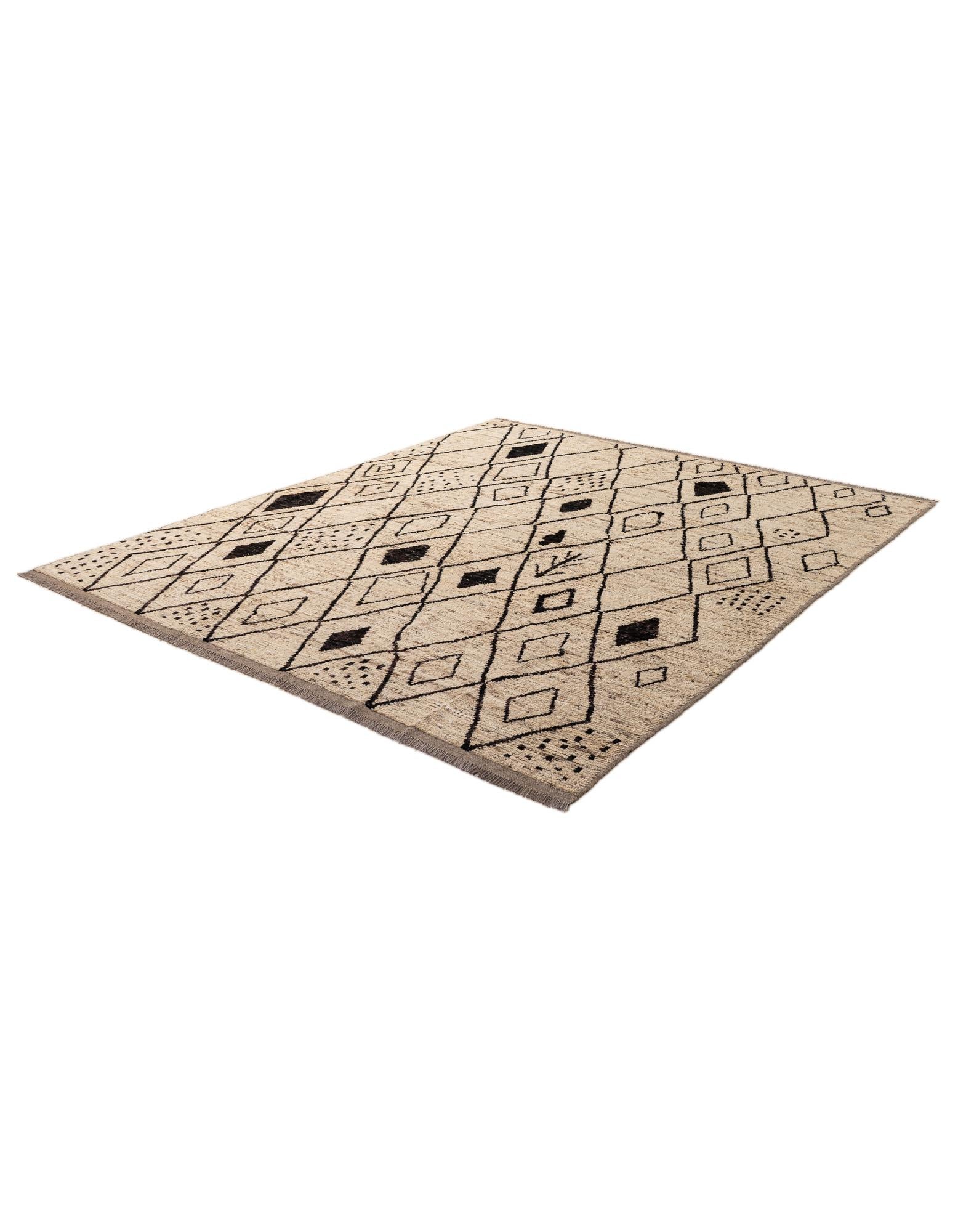 8' 2 x 9' 11 Hand Knotted Moroccan Wool Rug