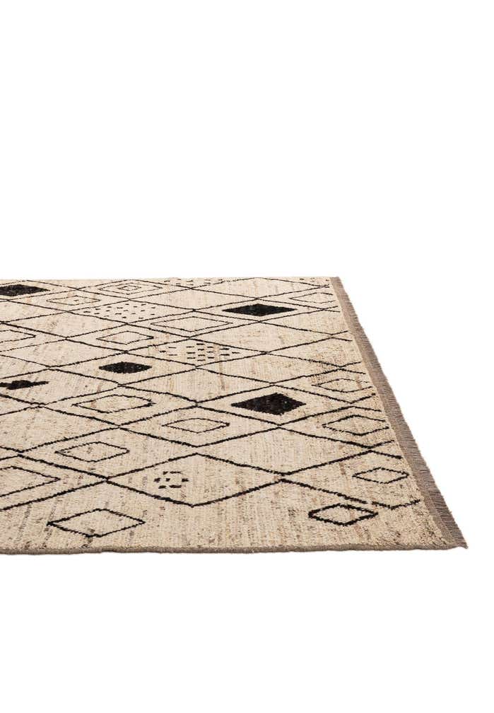 8' 2 x 9' 11 Hand Knotted Moroccan Wool Rug