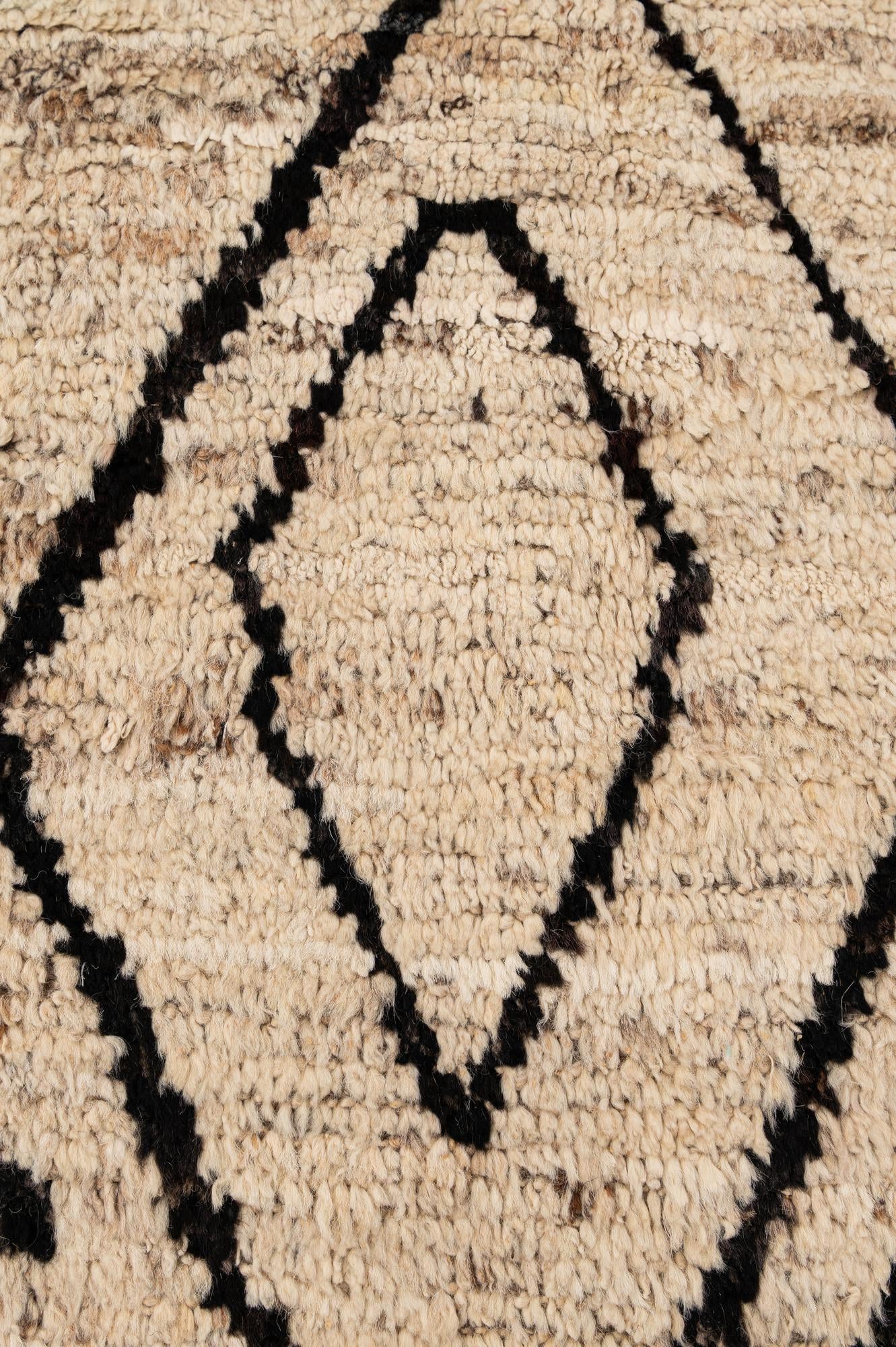 8' 2 x 9' 11 Hand Knotted Moroccan Wool Rug