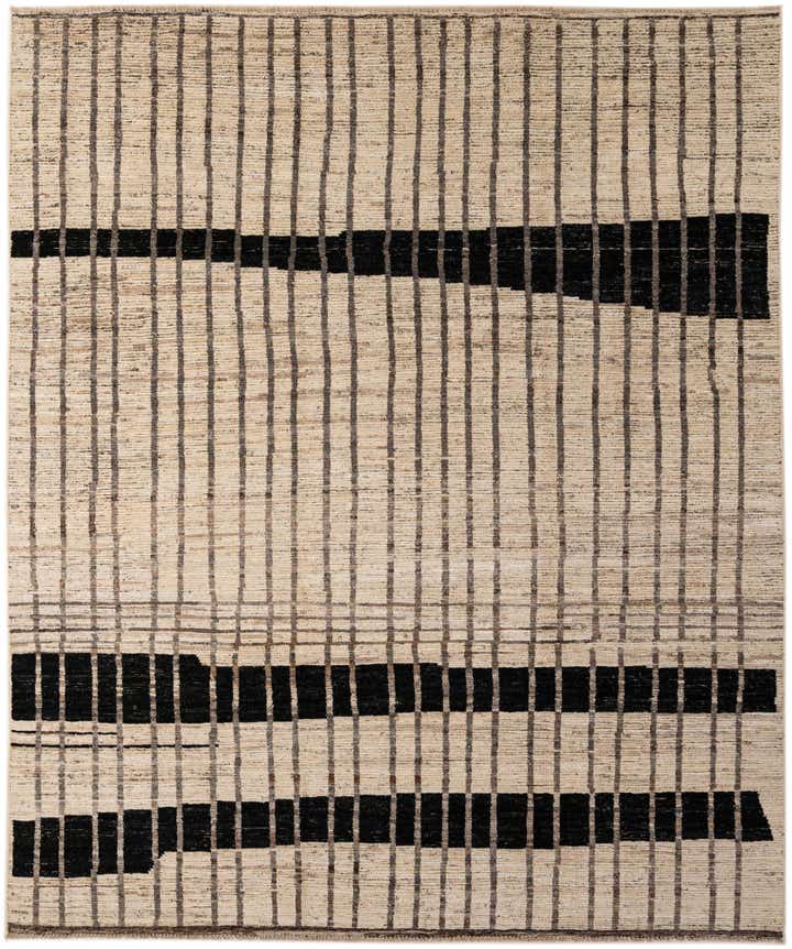 8' 3 x 9' 10 Hand Knotted Moroccan Wool Rug