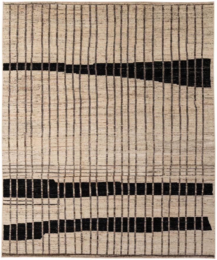 Detail image of 8' 3 x 9' 10 Hand Knotted Moroccan Wool Rug