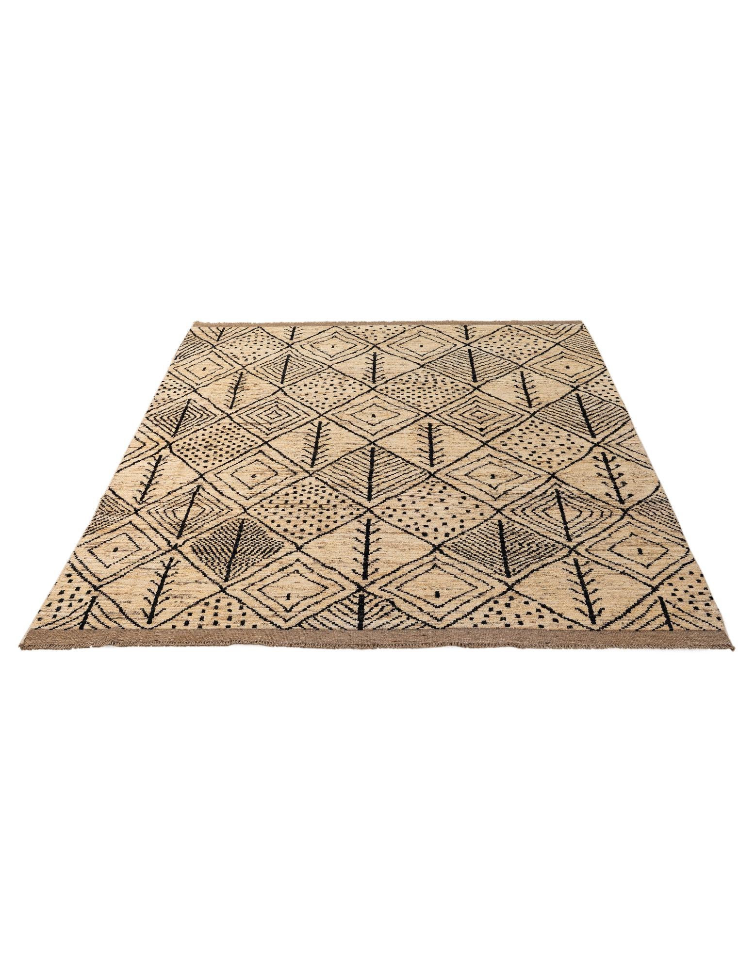 8' 3 x 9' 9 Hand Knotted Moroccan Wool Rug