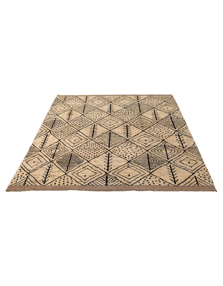 Detail image of 8' 3 x 9' 9 Hand Knotted Moroccan Wool Rug