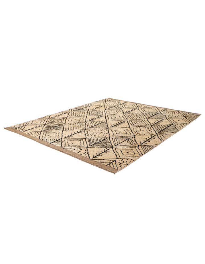 8' 3 x 9' 9 Hand Knotted Moroccan Wool Rug