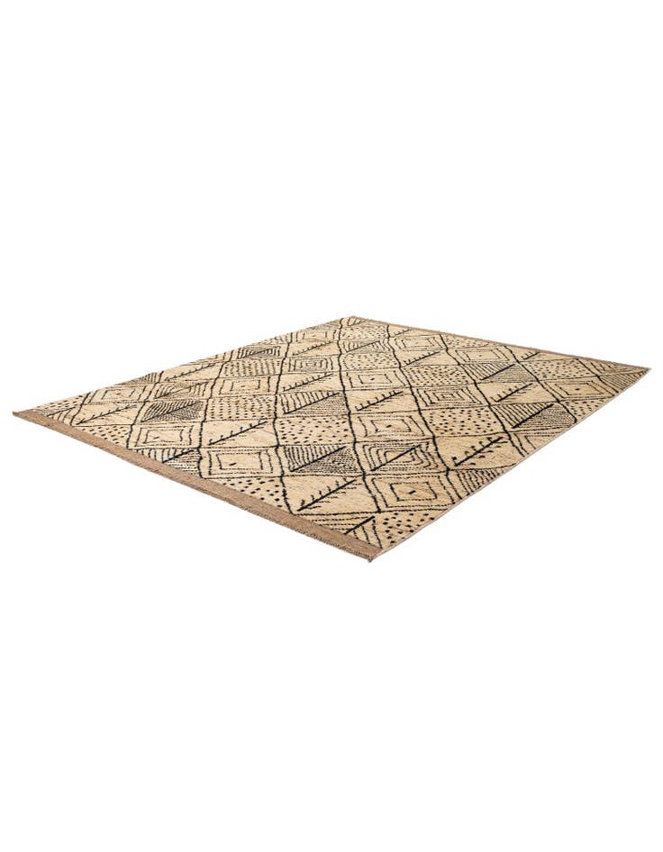 Detail image of 8' 3 x 9' 9 Hand Knotted Moroccan Wool Rug