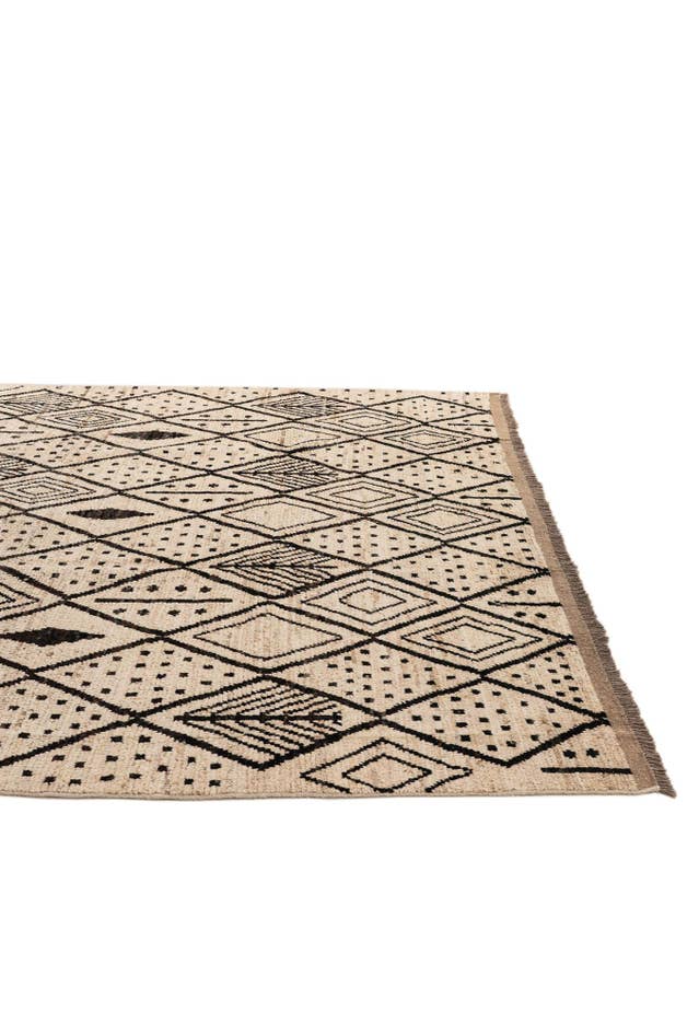Detail image of 8' 6 x 9' 11 Hand Knotted Moroccan Wool Rug