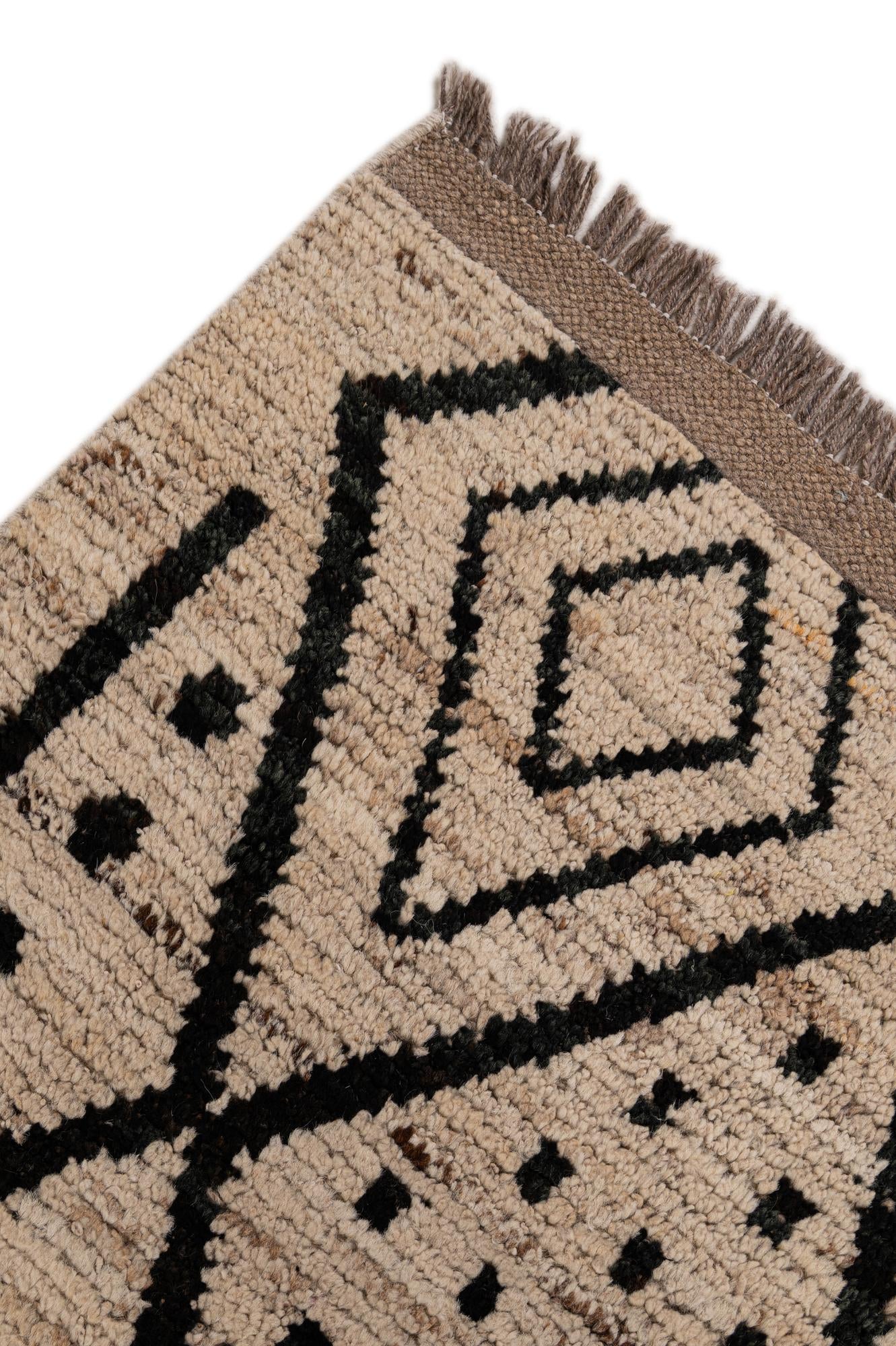 8' 6 x 9' 11 Hand Knotted Moroccan Wool Rug