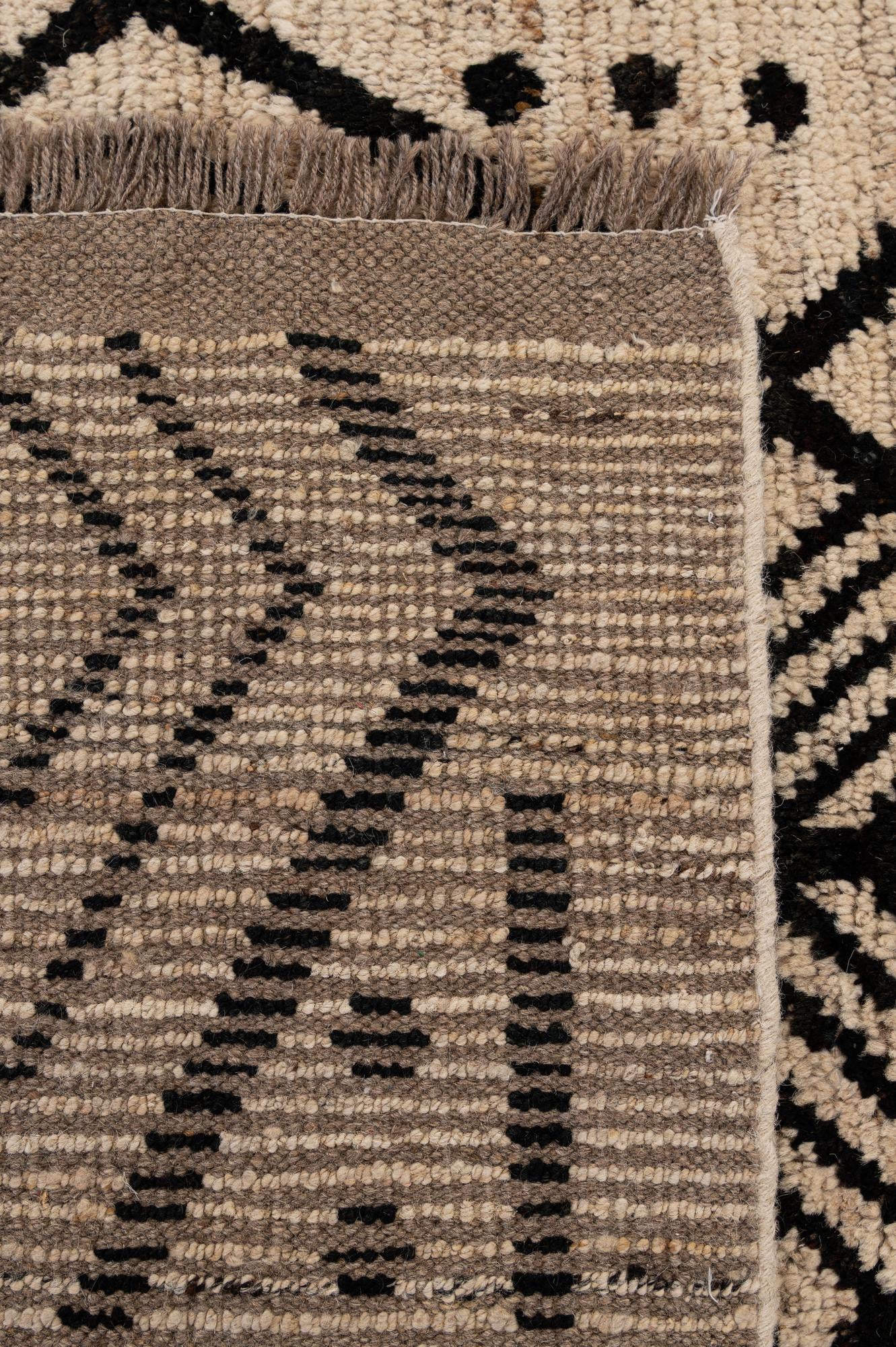 8' 6 x 9' 11 Hand Knotted Moroccan Wool Rug