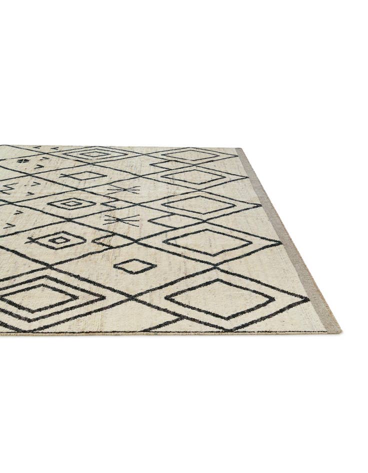 Detail image of 9' 4 x 11' 8 Hand Knotted Moroccan Wool Rug