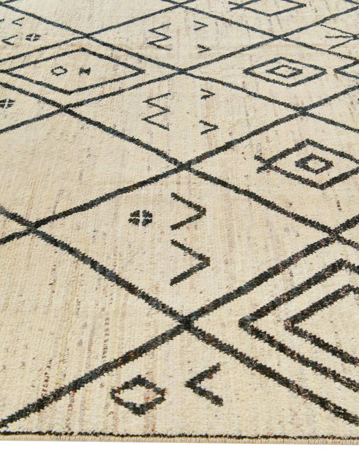 Detail image of 9' 4 x 11' 8 Hand Knotted Moroccan Wool Rug