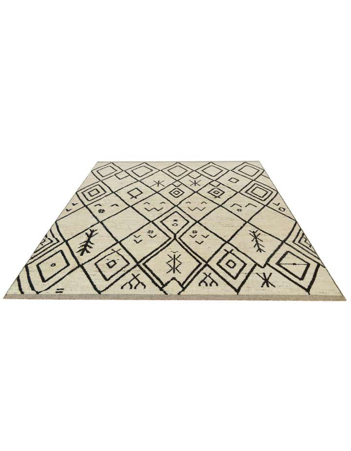 9' 4 x 11' 8 Hand Knotted Moroccan Wool Rug