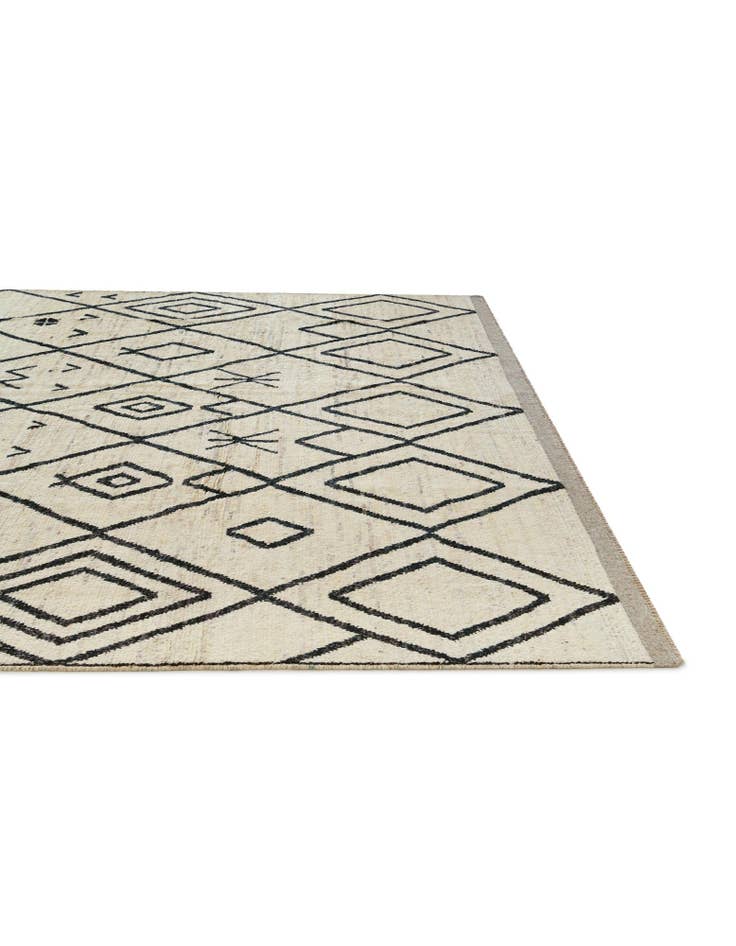 Detail image of 9' 4 x 11' 8 Hand Knotted Moroccan Wool Rug