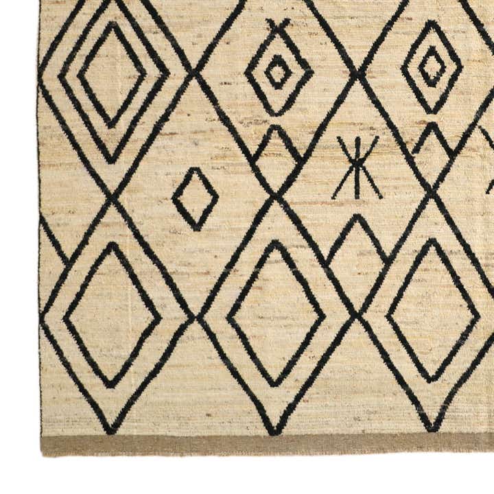 9' 4 x 11' 8 Hand Knotted Moroccan Wool Rug