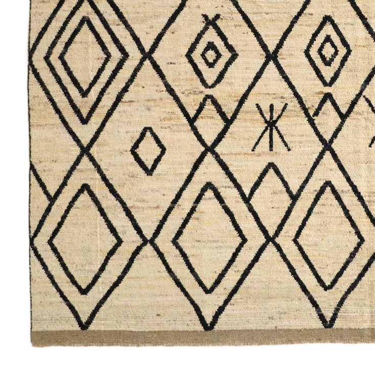 Detail image of 9' 4 x 11' 8 Hand Knotted Moroccan Wool Rug