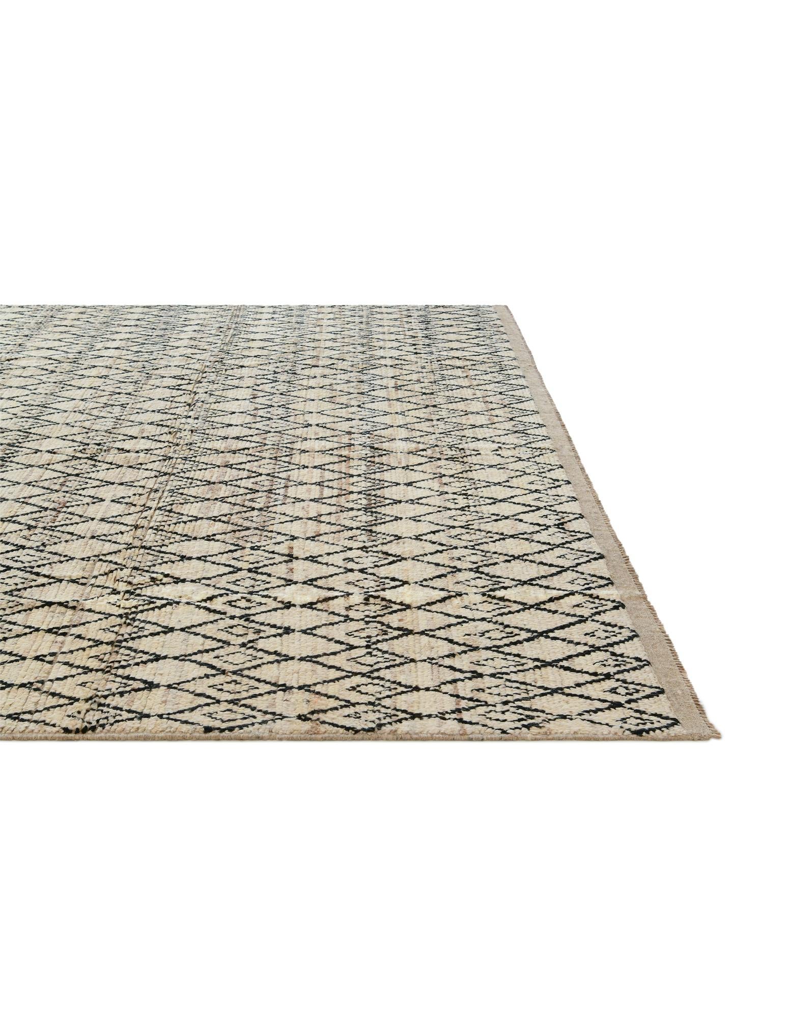9' 5 x 11' 7 Hand Knotted Moroccan Wool Rug