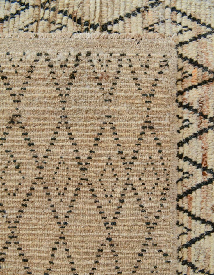 Detail image of 9' 5 x 11' 7 Hand Knotted Moroccan Wool Rug