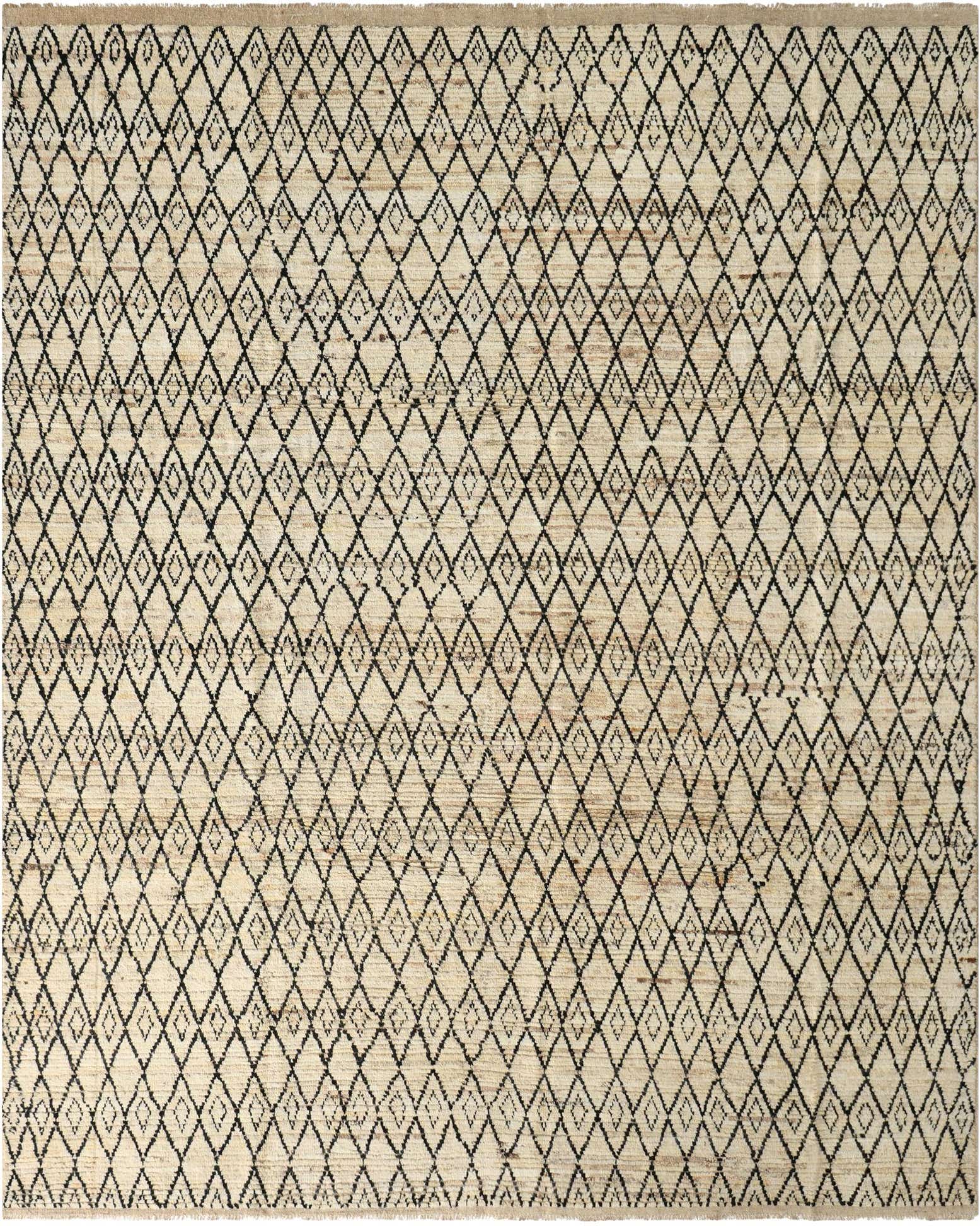 9' 5 x 11' 7 Hand Knotted Moroccan Wool Rug