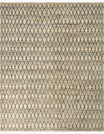 9' 5 x 11' 7 Hand Knotted Moroccan Wool Rug
