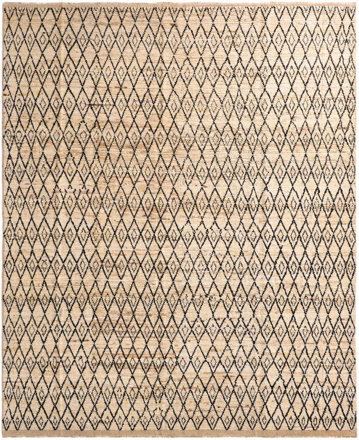 Detail image of 9' 5 x 11' 7 Hand Knotted Moroccan Wool Rug