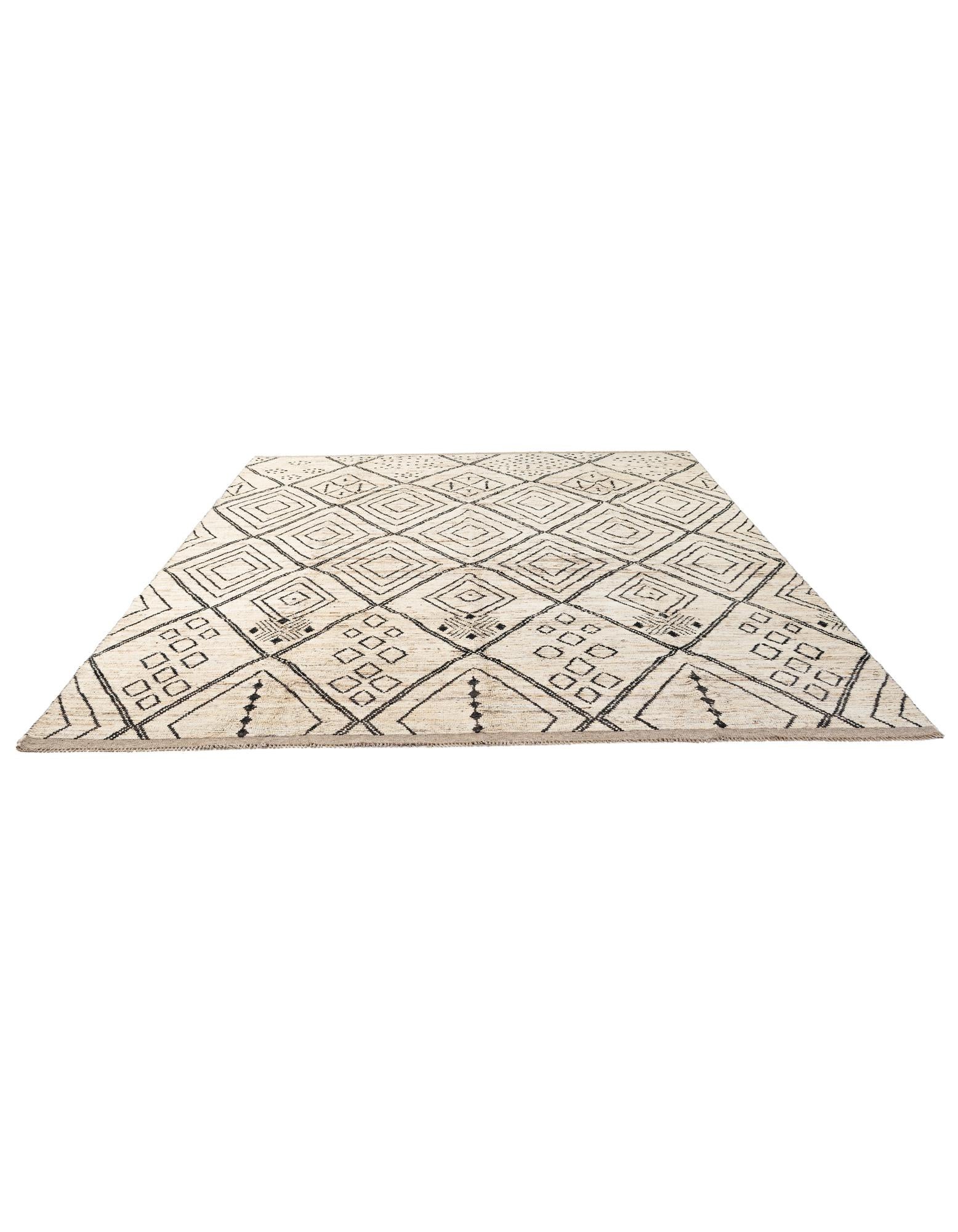 10' 5 x 14' 1 Hand Knotted Moroccan Wool Rug