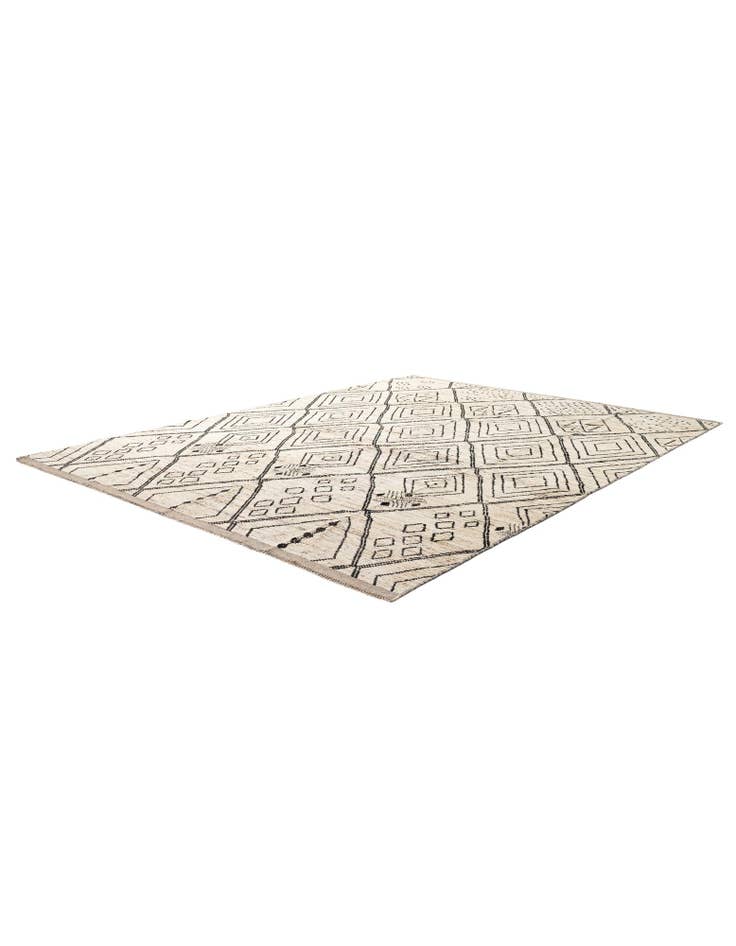 Detail image of 10' 5 x 14' 1 Hand Knotted Moroccan Wool Rug