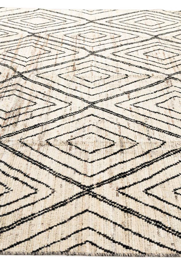 Detail image of 10' 5 x 14' 1 Hand Knotted Moroccan Wool Rug