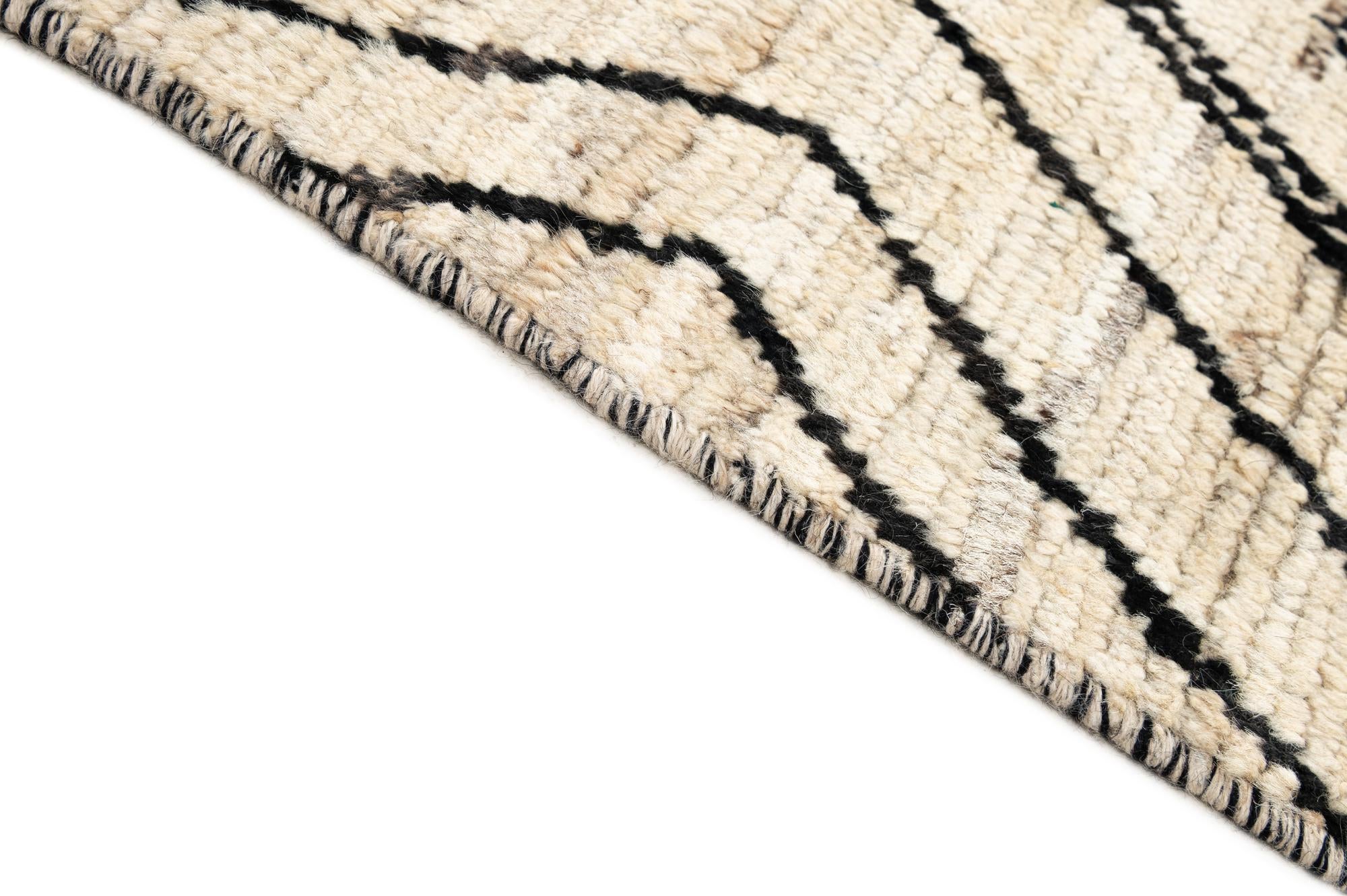 10' 5 x 14' 1 Hand Knotted Moroccan Wool Rug