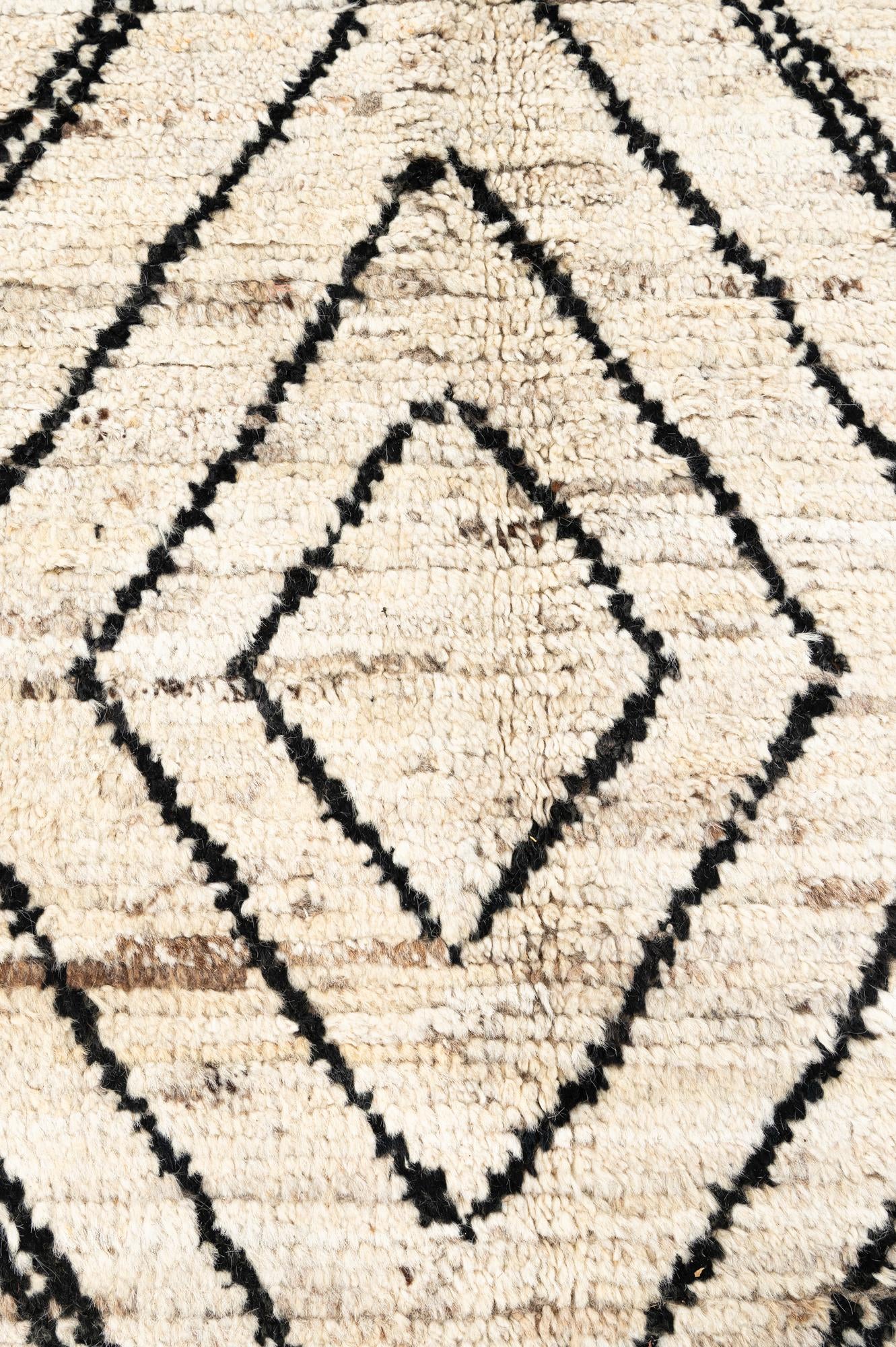 10' 5 x 14' 1 Hand Knotted Moroccan Wool Rug