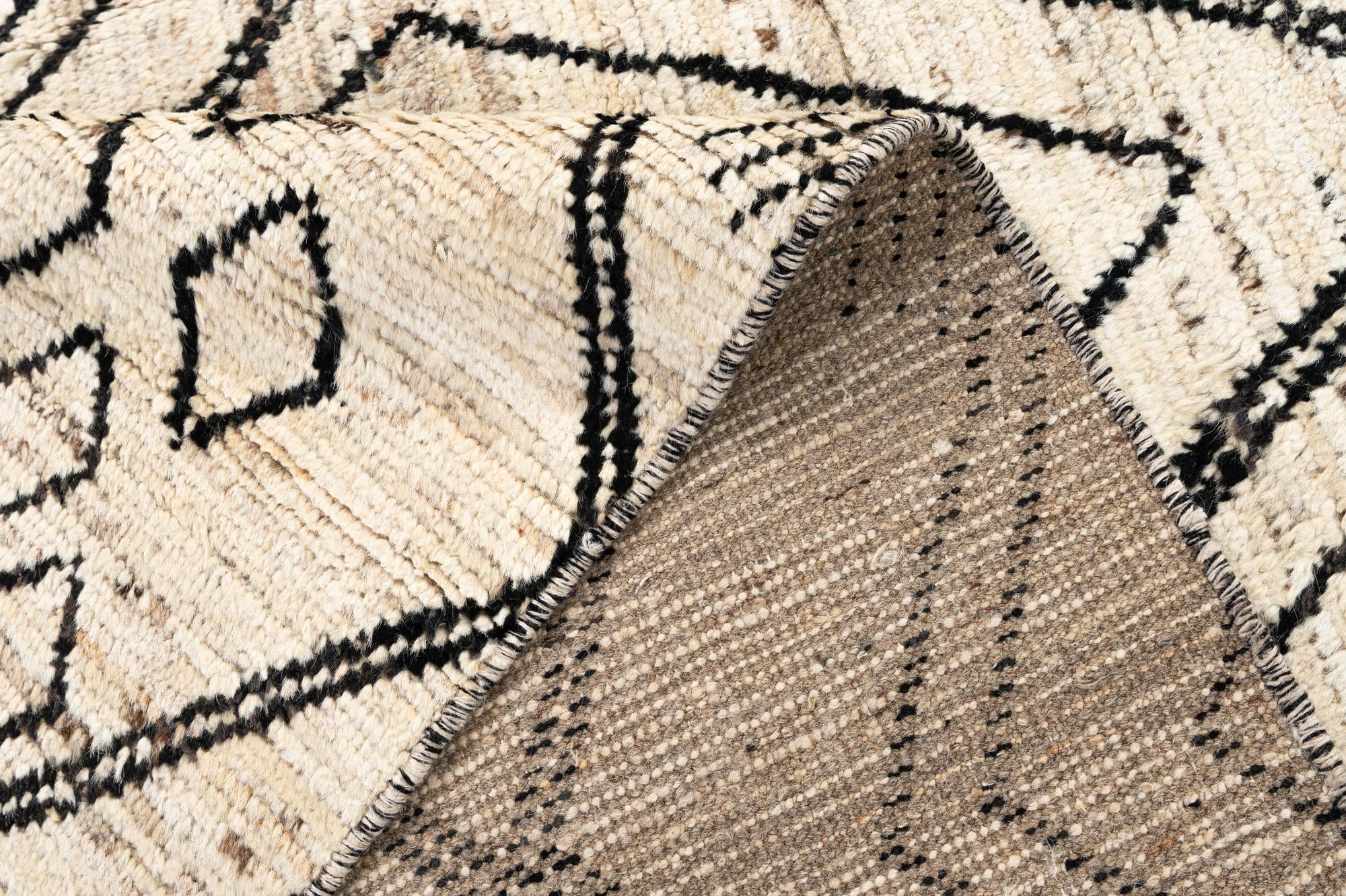 10' 5 x 14' 1 Hand Knotted Moroccan Wool Rug