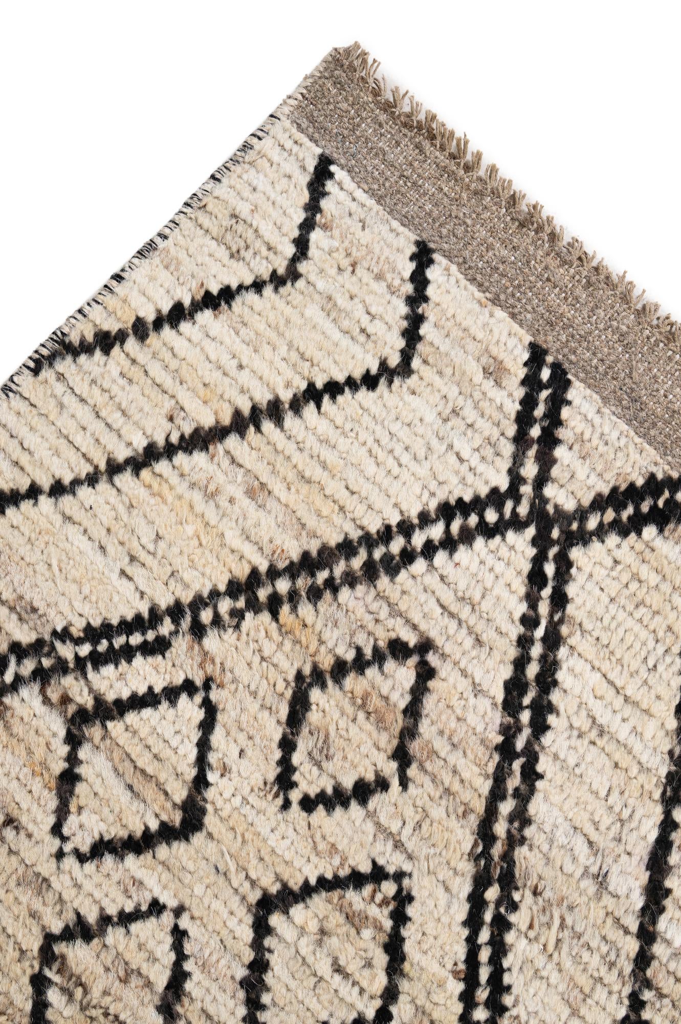 10' 5 x 14' 1 Hand Knotted Moroccan Wool Rug