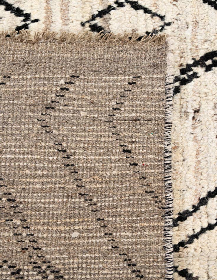 Detail image of 10' 5 x 14' 1  Hand Knotted Moroccan Wool Rug