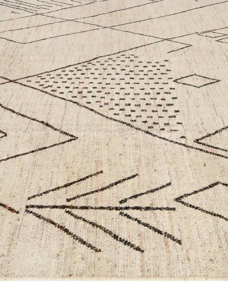 Detail image of 13' 4 x 19' 6 Hand Knotted Moroccan Wool Rug