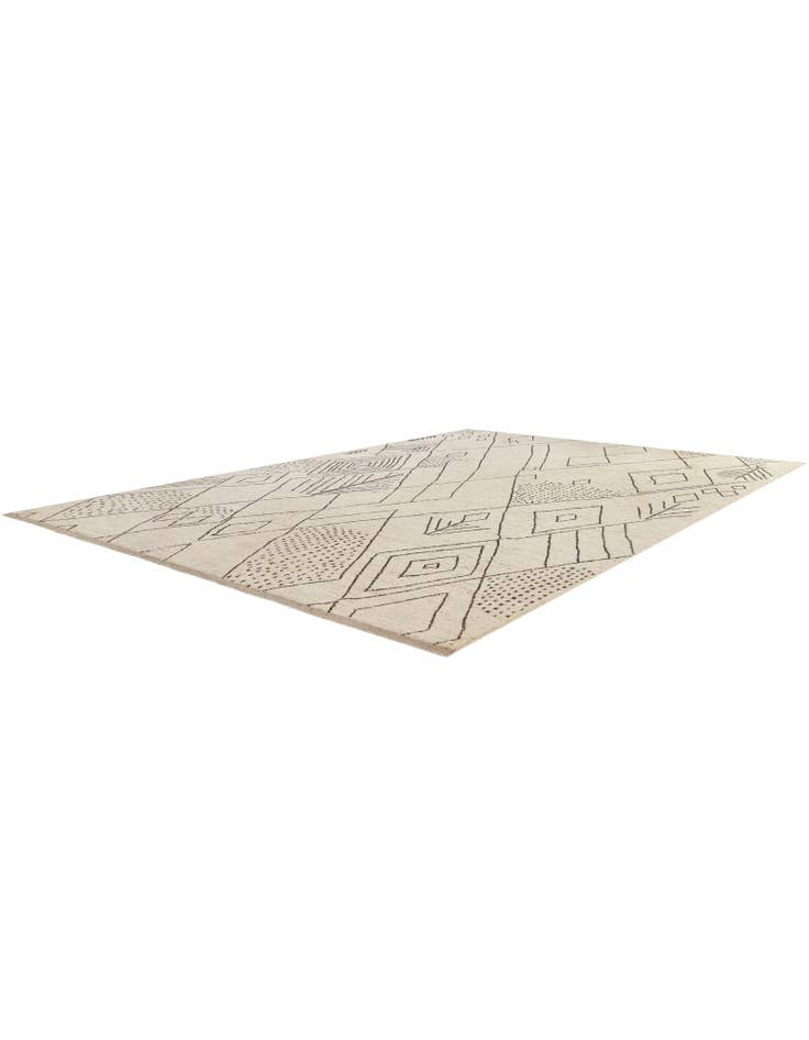 Detail image of 13' 4 x 19' 6 Hand Knotted Moroccan Wool Rug