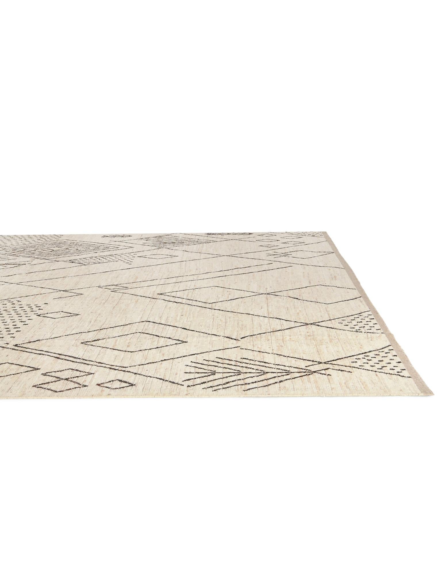 13' 4 x 19' 6 Hand Knotted Moroccan Wool Rug