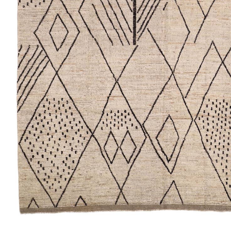 Detail image of 13' 4 x 19' 6 Hand Knotted Moroccan Wool Rug