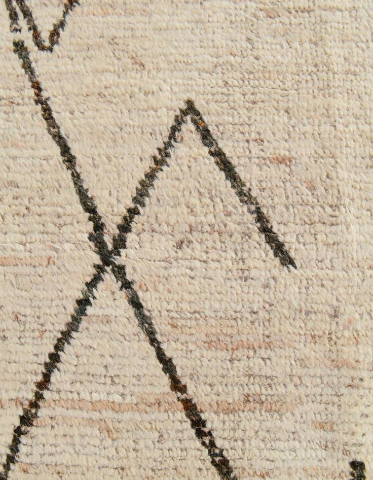 Detail image of 13' 4 x 19' 6 Hand Knotted Moroccan Wool Rug