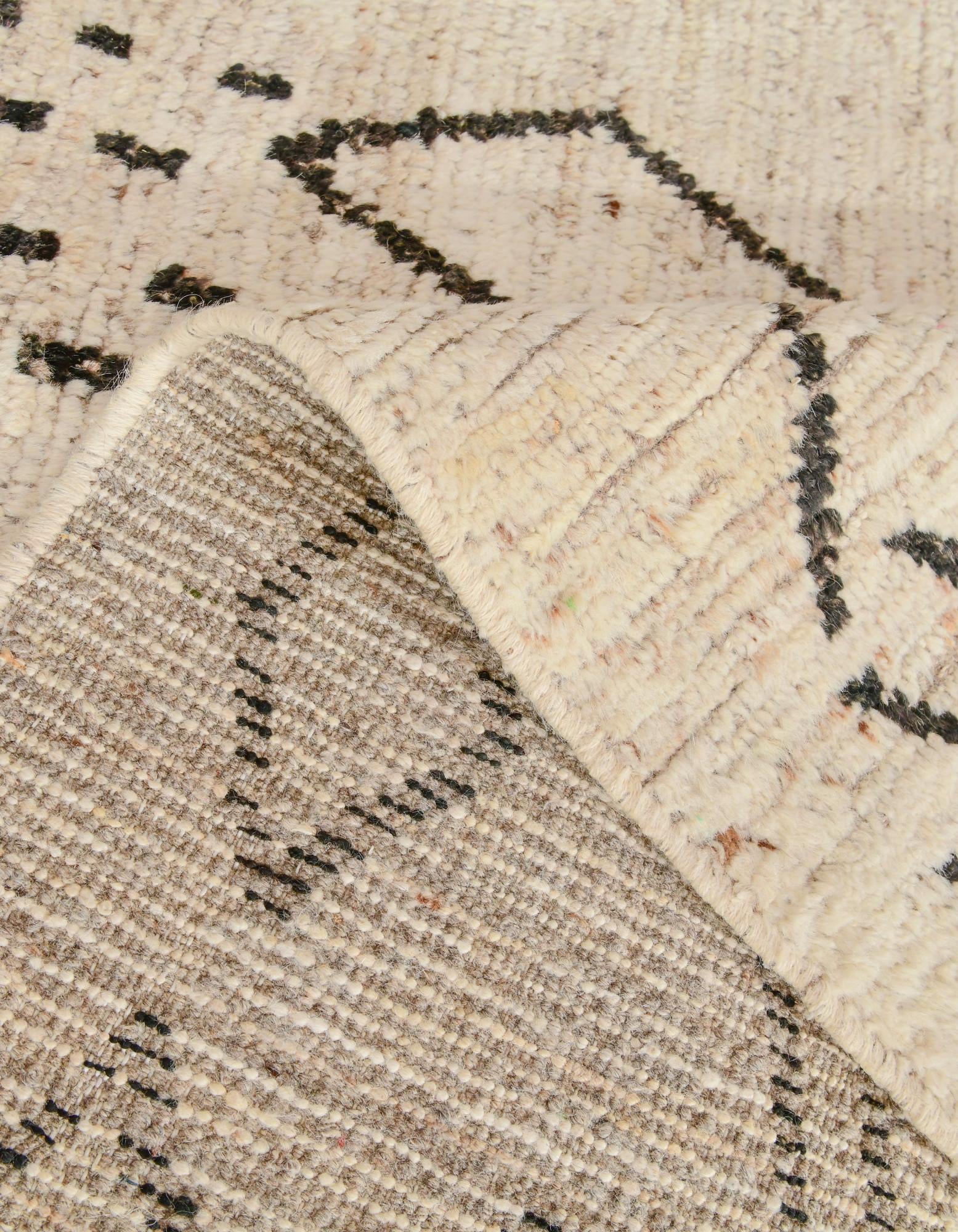 13' 4 x 19' 6 Hand Knotted Moroccan Wool Rug