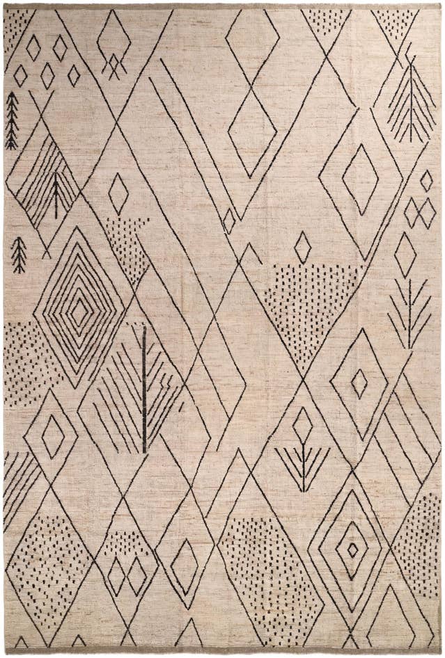 Detail image of 13' 4 x 19' 6 Hand Knotted Moroccan Wool Rug