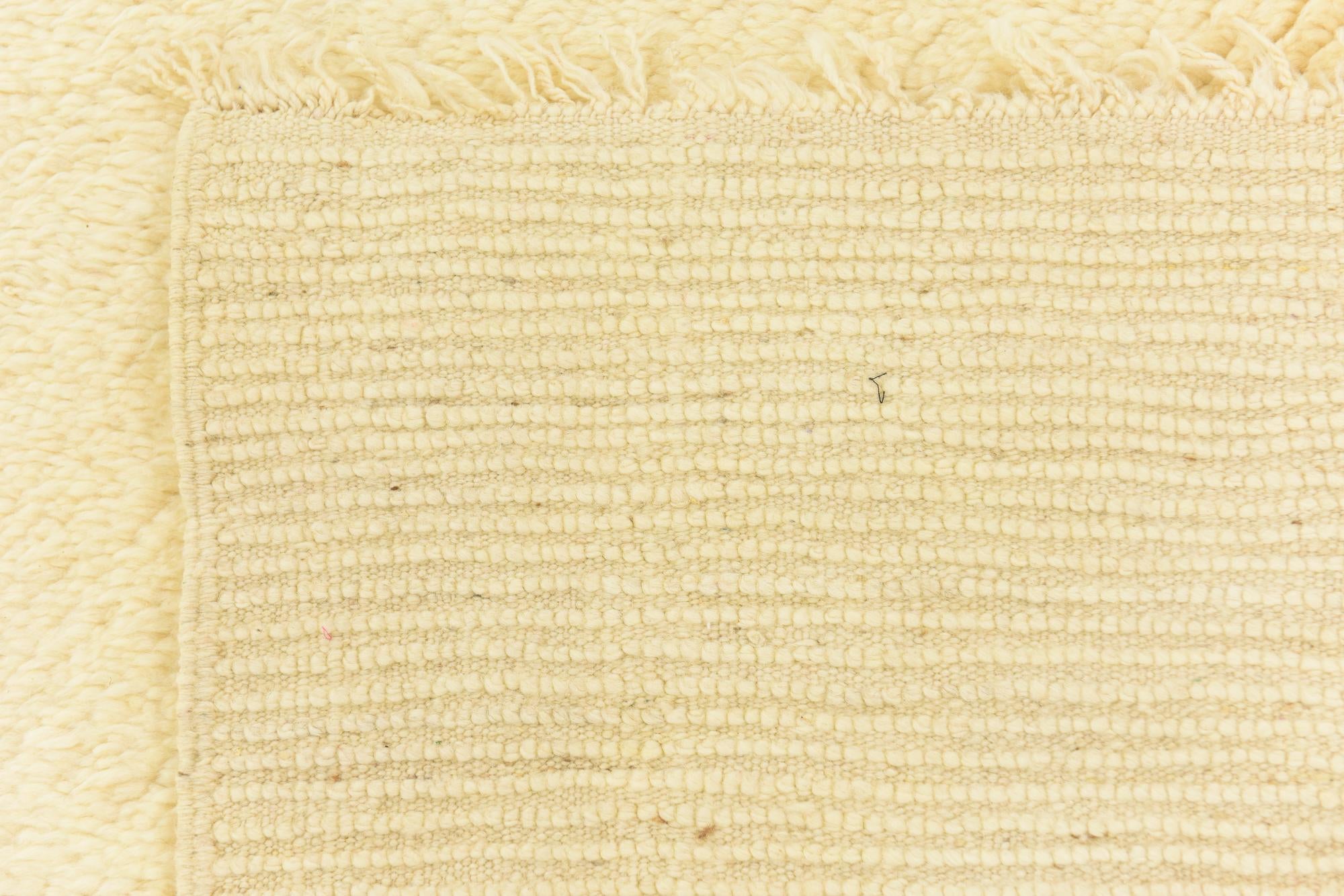 6' 2 x 9' 8 Hand Knotted Moroccan Wool Rug