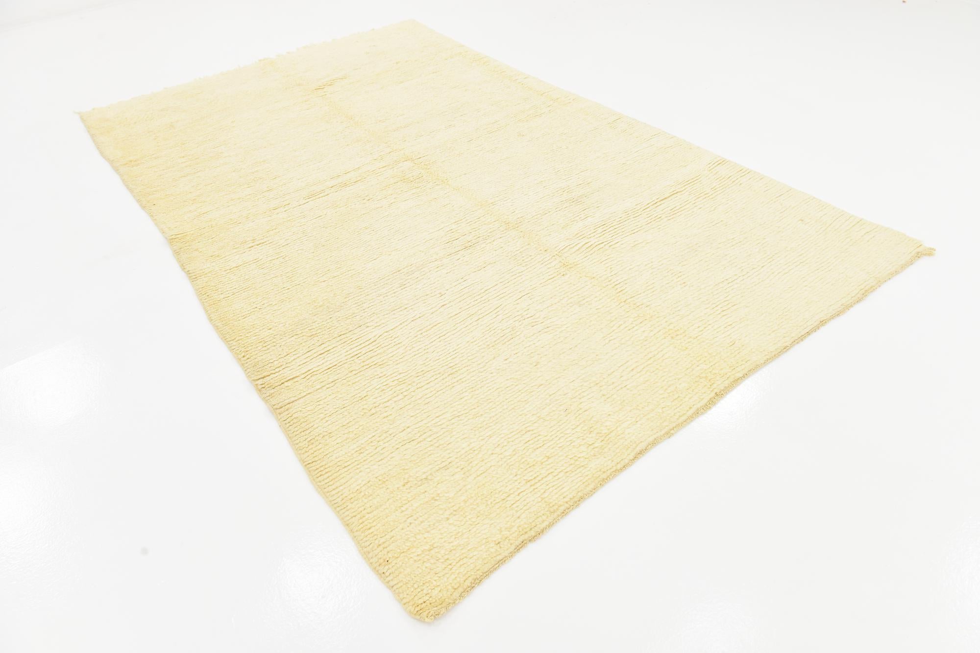 6' 2 x 9' 8 Hand Knotted Moroccan Wool Rug