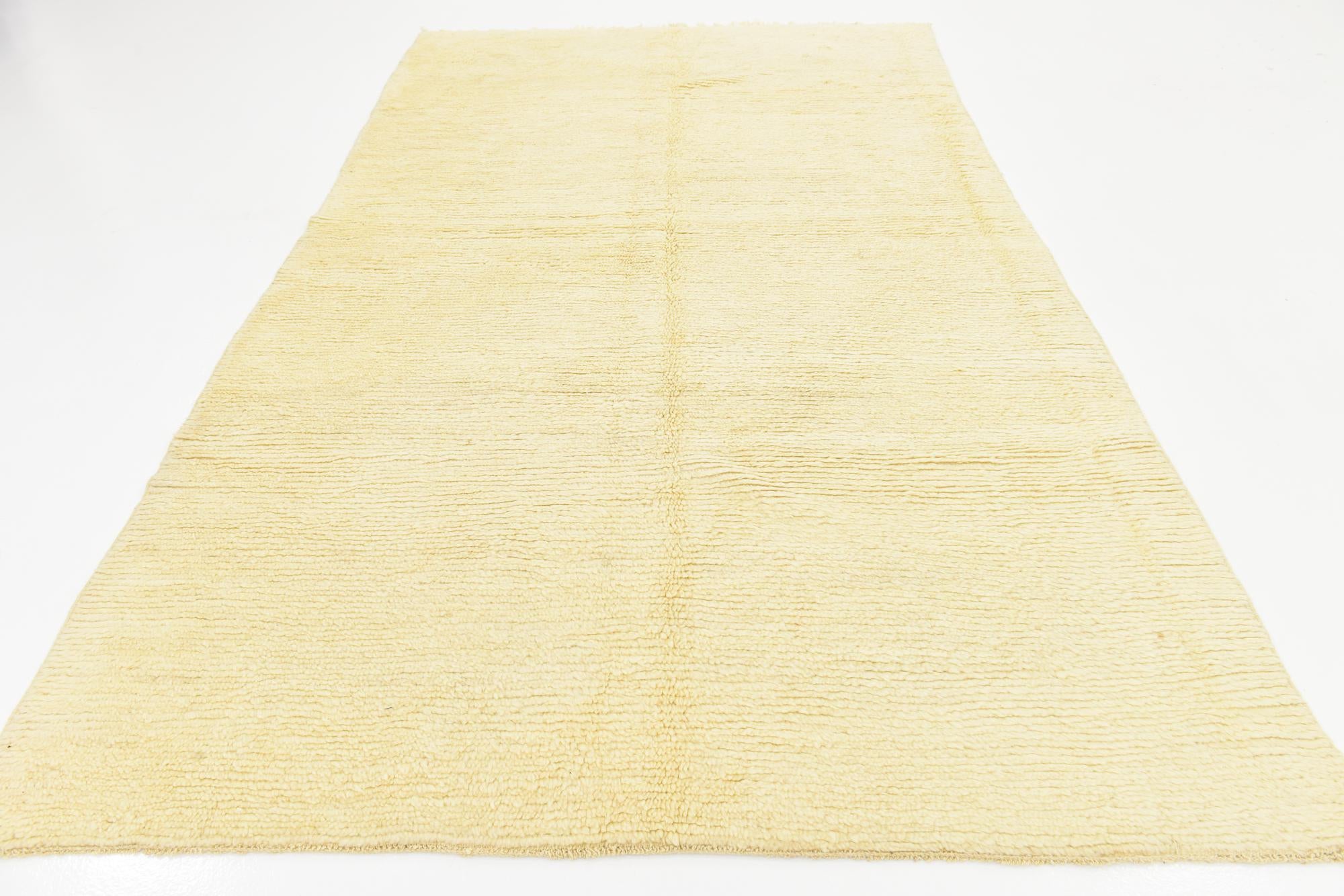 6' 2 x 9' 8 Hand Knotted Moroccan Wool Rug