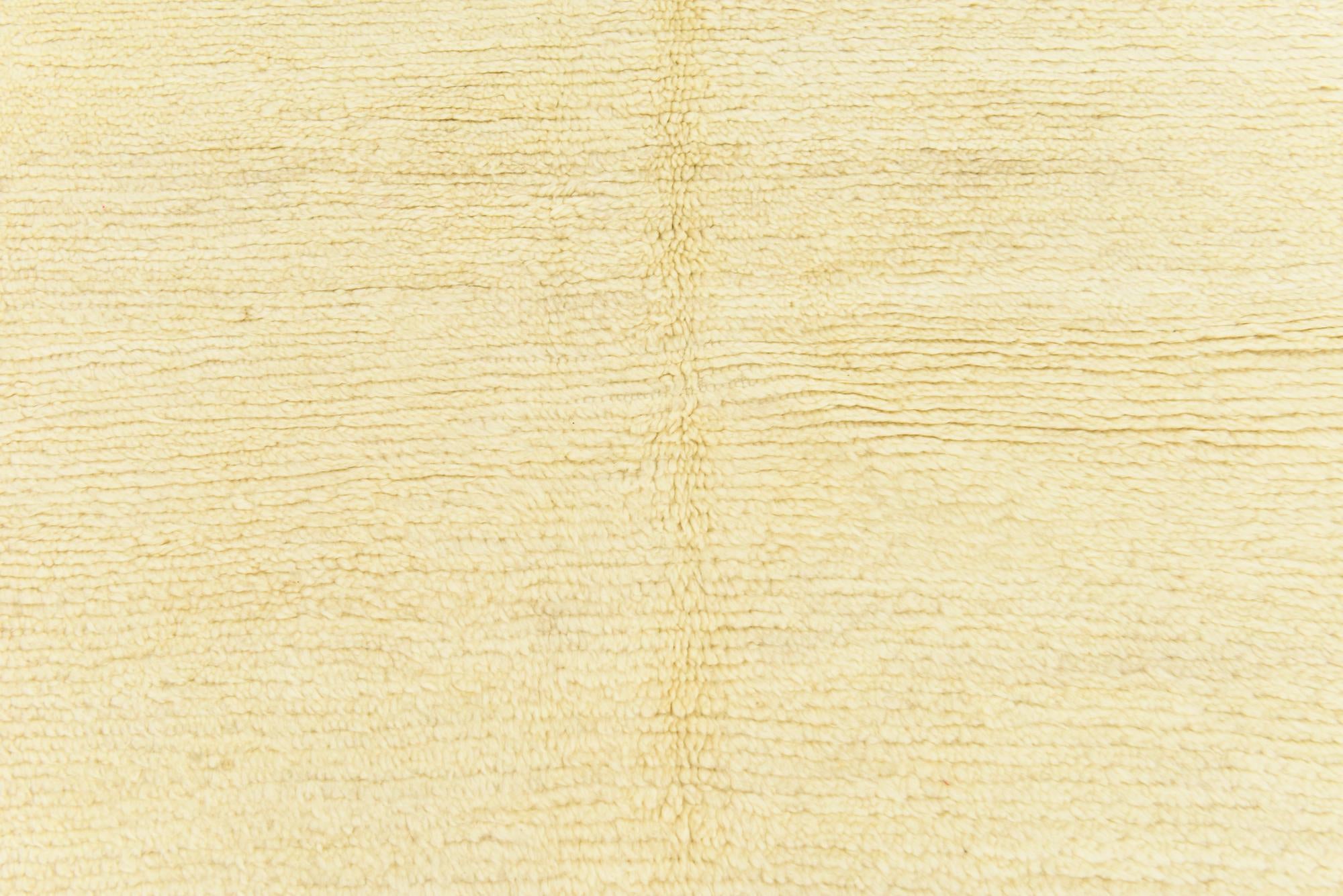 6' 2 x 9' 8 Hand Knotted Moroccan Wool Rug