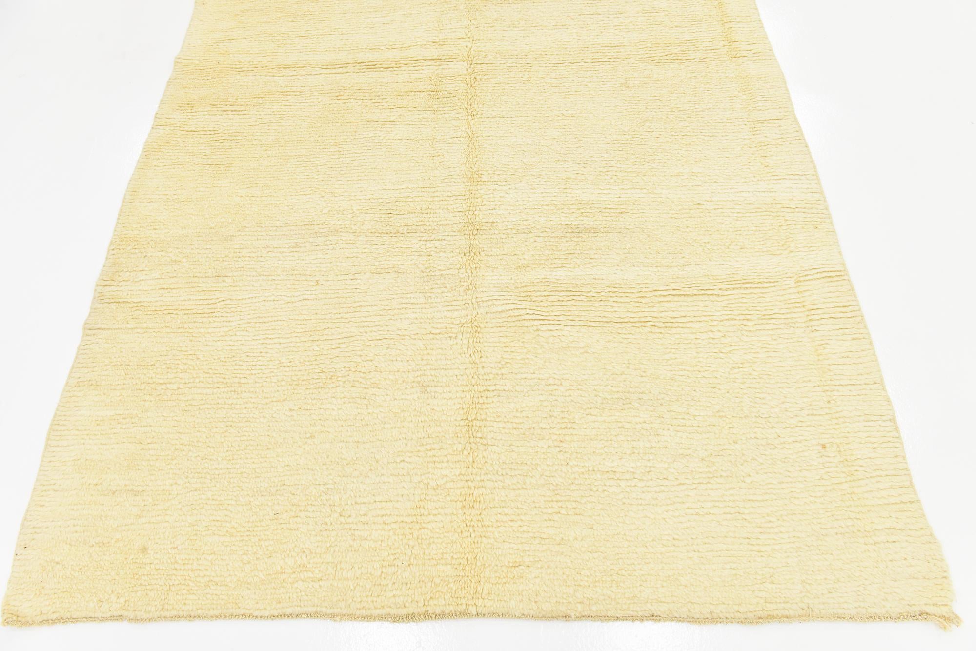 6' 2 x 9' 8 Hand Knotted Moroccan Wool Rug