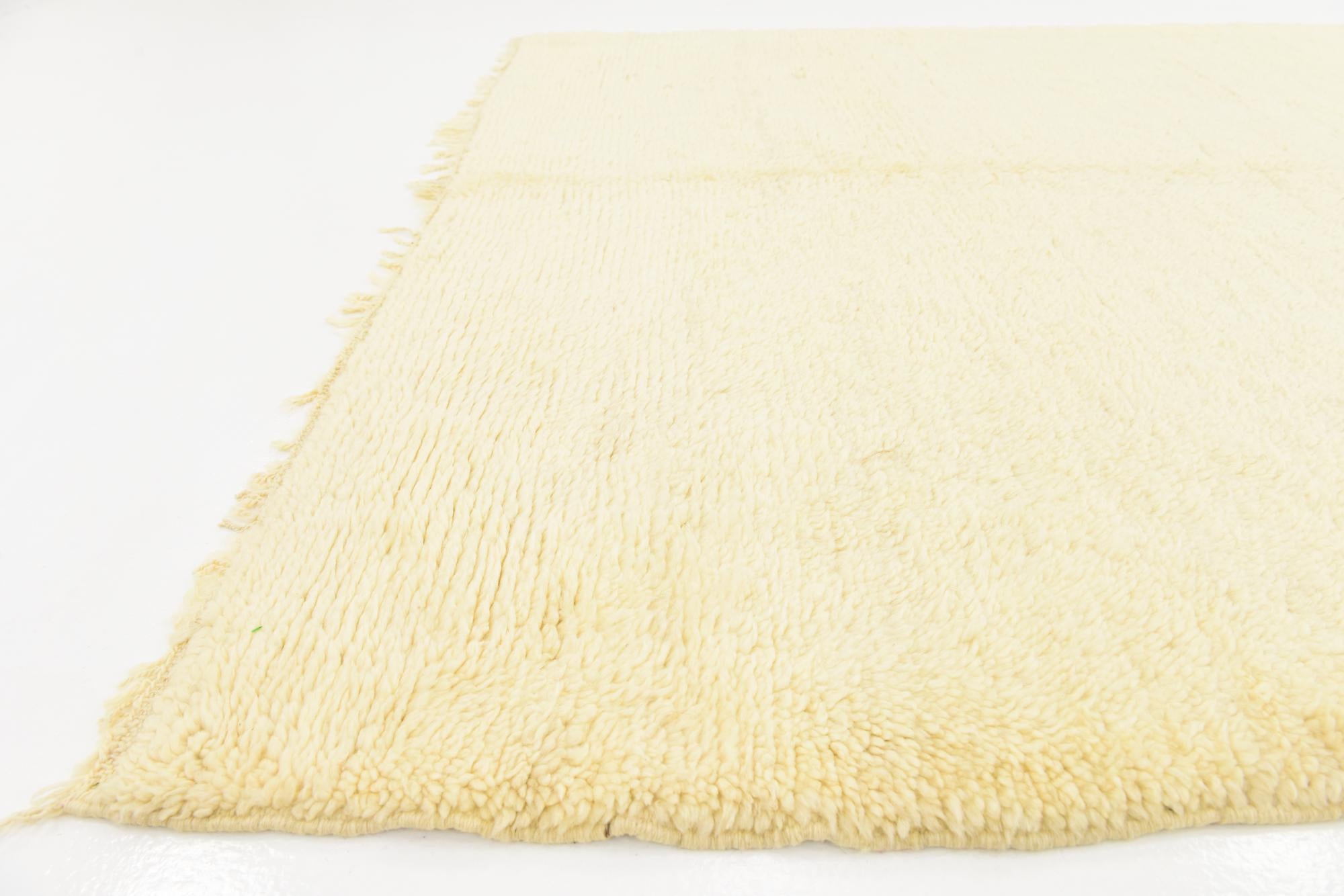 6' 2 x 9' 8 Hand Knotted Moroccan Wool Rug
